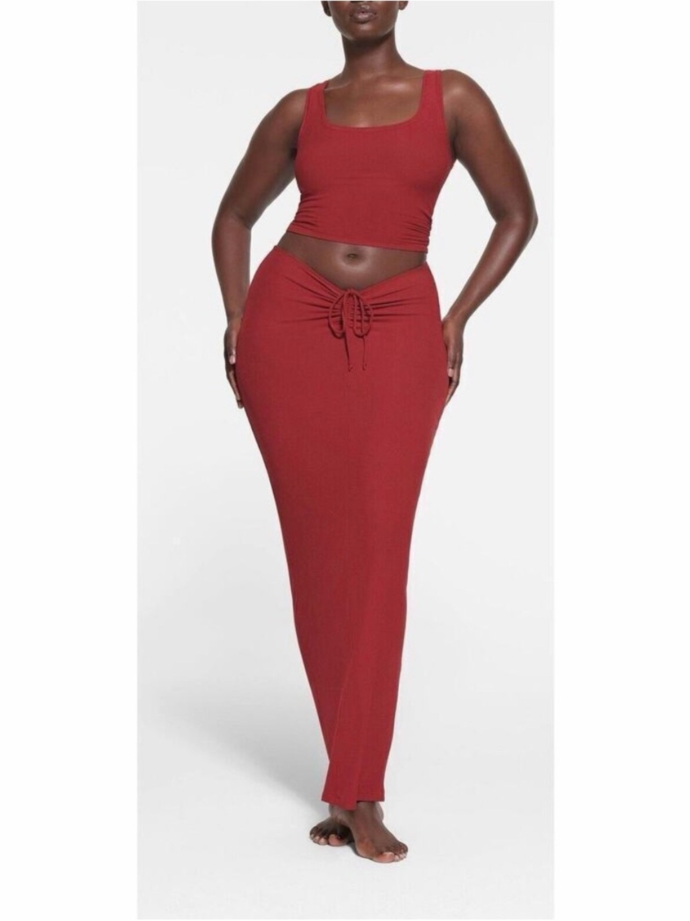 NWT skims soft lounge skirt brick ribbed